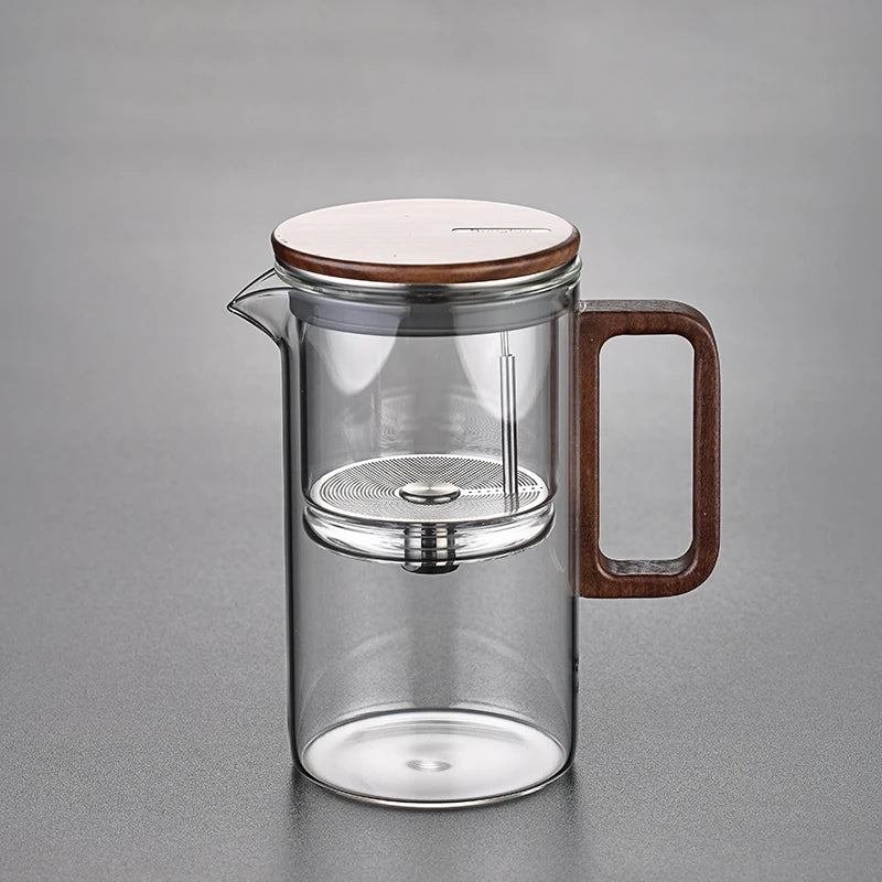 Glass Heat-Resistant Teacup for Tea-Making Magnetic Bubble-Absorbing Portable Business Artifact