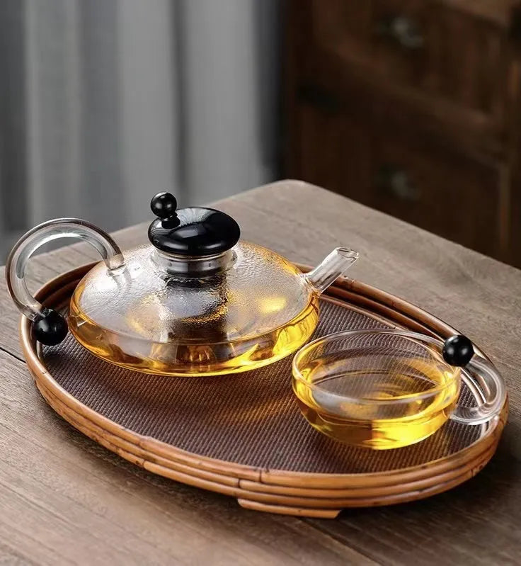 Kitchen glass teapot set 600ml