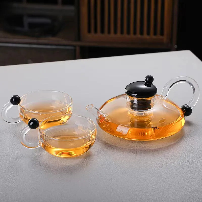 Kitchen glass teapot set 600ml