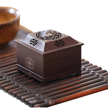 Görseli Galeri görüntüleyiciye yükleyin, Pure copper square incense burner set