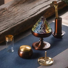 Görseli Galeri görüntüleyiciye yükleyin, Pure copper square incense burner set