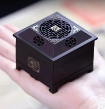 Görseli Galeri görüntüleyiciye yükleyin, Pure copper square incense burner set