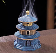 Load image into Gallery viewer, Pure copper tower incense burner
