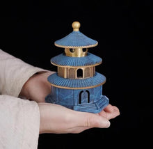 Load image into Gallery viewer, Pure copper tower incense burner