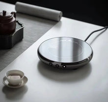 Görseli Galeri görüntüleyiciye yükleyin, 220V electric countertop single burner, 1000W stove, Electric Coffee Cup Warmer for Desk, Smart Coffee Mug Heater Warmer for Home Office, Warming Plate for Tea Milk &amp; Candle
