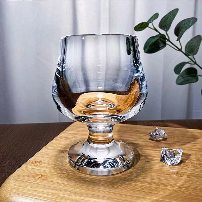 Raw ore crystal glass, short legged red wine glass, cocktail glass, fruit juice glass