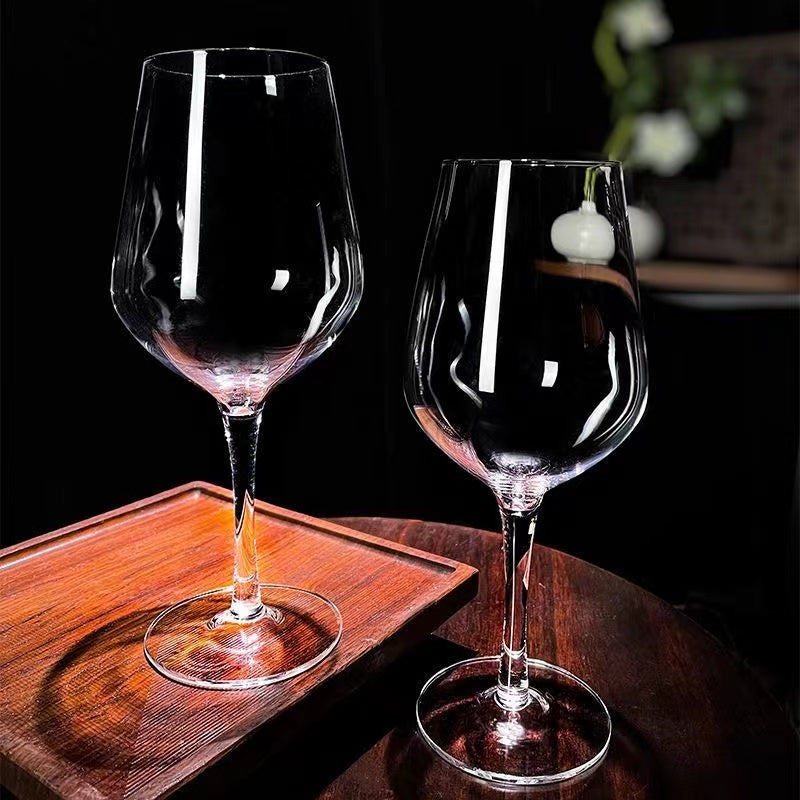 Natural crystal polishing, original mineral crystal high legged glass, red wine glass, high-end luxury wine glass, and wine utensils