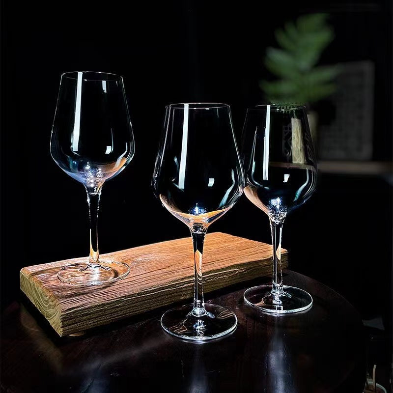 Natural crystal polishing, original mineral crystal high legged glass, red wine glass, high-end luxury wine glass, and wine utensils