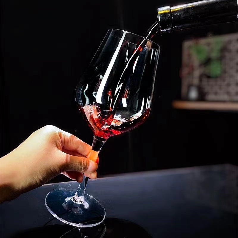 Natural crystal polishing, original mineral crystal high legged glass, red wine glass, high-end luxury wine glass, and wine utensils