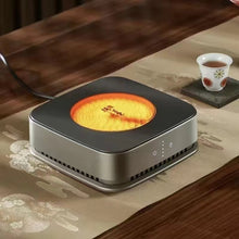 Load image into Gallery viewer, 220V electric countertop single burner, 1500W stove, Electric Coffee Cup Warmer for Desk, Smart Coffee Mug Heater Warmer for Home Office, Warming Plate for Tea Milk &amp; Candle
