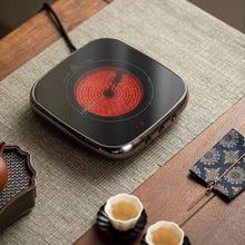 Görseli Galeri görüntüleyiciye yükleyin, 220V electric countertop single burner, 1300W stove, Electric Coffee Cup Warmer for Desk, Smart Coffee Mug Heater Warmer for Home Office, Warming Plate for Tea Milk &amp; Candle
