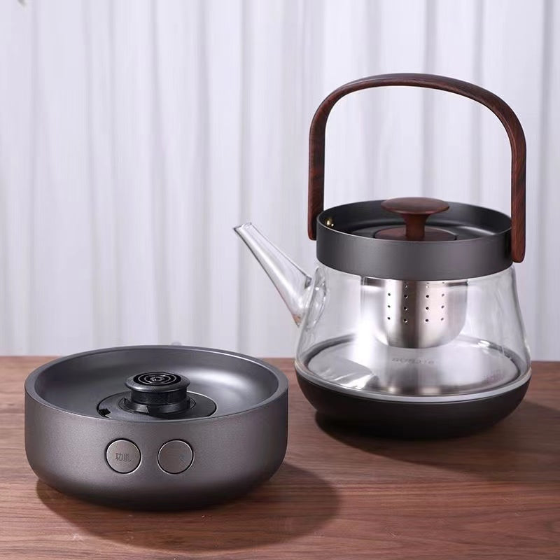 Boiling kettle glass tea maker, lifting beam tea set, electric tea stove cooking integrated machine