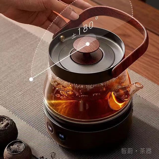 Boiling kettle glass tea maker, lifting beam tea set, electric tea stove cooking integrated machine