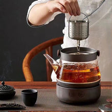 Load image into Gallery viewer, Boiling kettle glass tea maker, lifting beam tea set, electric tea stove cooking integrated machine