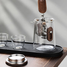 Görseli Galeri görüntüleyiciye yükleyin, Full glass inner liner, elegant cup, tea pot, small capacity tea cup, travel tea set