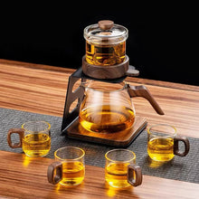 Load image into Gallery viewer, Intelligent automatic lazy tea maker tea set with magnetic suction and one click tea separation, elegant cup
