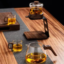 Load image into Gallery viewer, Intelligent automatic lazy tea maker tea set with magnetic suction and one click tea separation, elegant cup