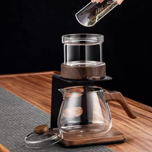 Load image into Gallery viewer, Intelligent automatic lazy tea maker tea set with magnetic suction and one click tea separation, elegant cup