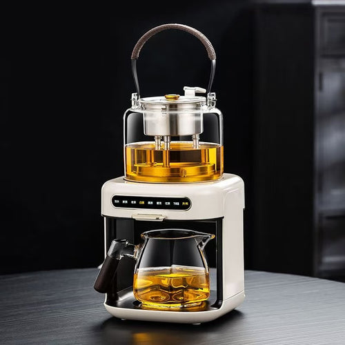 Steam spray type teapot, bottom water filling fully automatic tea maker, tea drinking machine