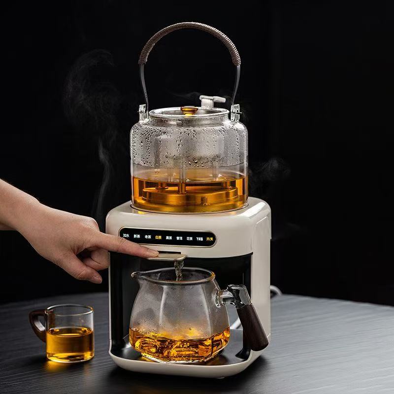 Steam spray type teapot, bottom water filling fully automatic tea maker, tea drinking machine