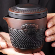 Load image into Gallery viewer, One pot and four cups portable travel tea set outdoor