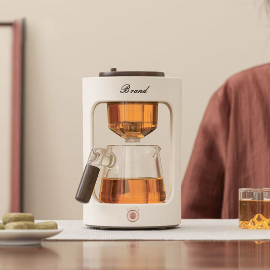 Smart automatic heat-preserving tea brewing machine, glass tea brewing pot set, household and office use, lazy person's tea brewing device
