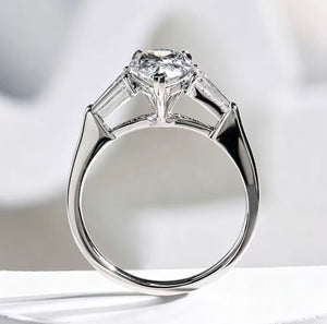 Waterdrop shaped ring