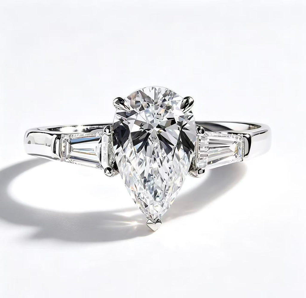 Waterdrop shaped ring