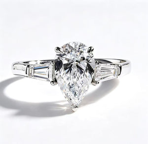 Waterdrop shaped ring