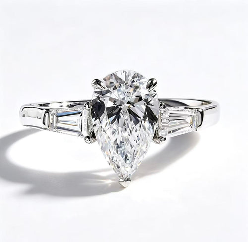 Waterdrop shaped ring