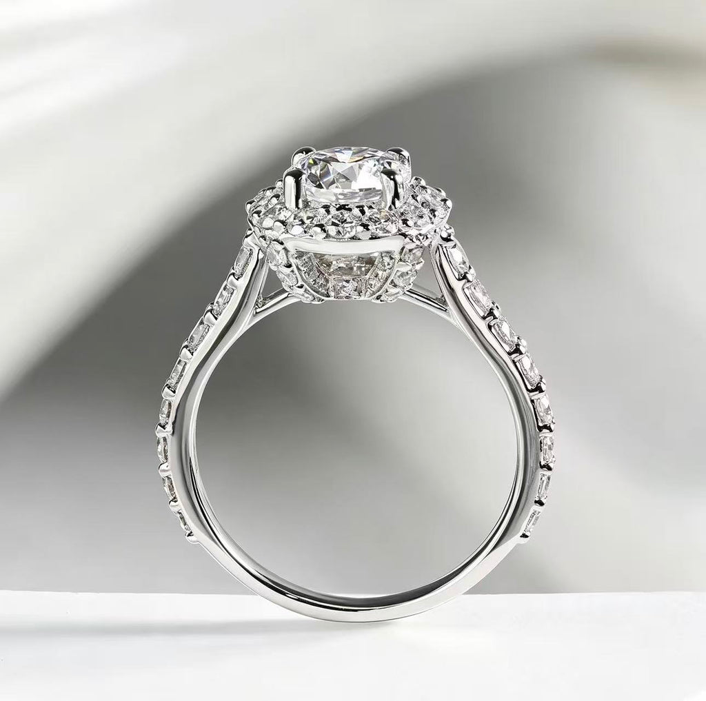 Round Platinum PT950 Ring