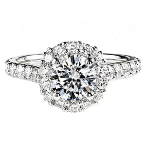 Round Platinum PT950 Ring