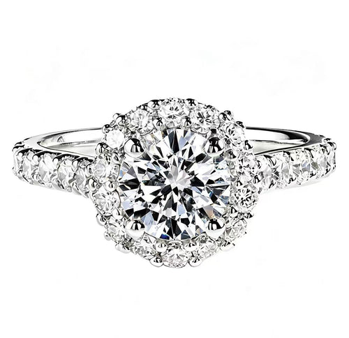 Round Platinum PT950 Ring