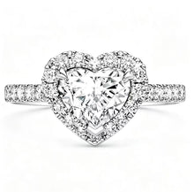 Load image into Gallery viewer, Heart shaped double layered ring