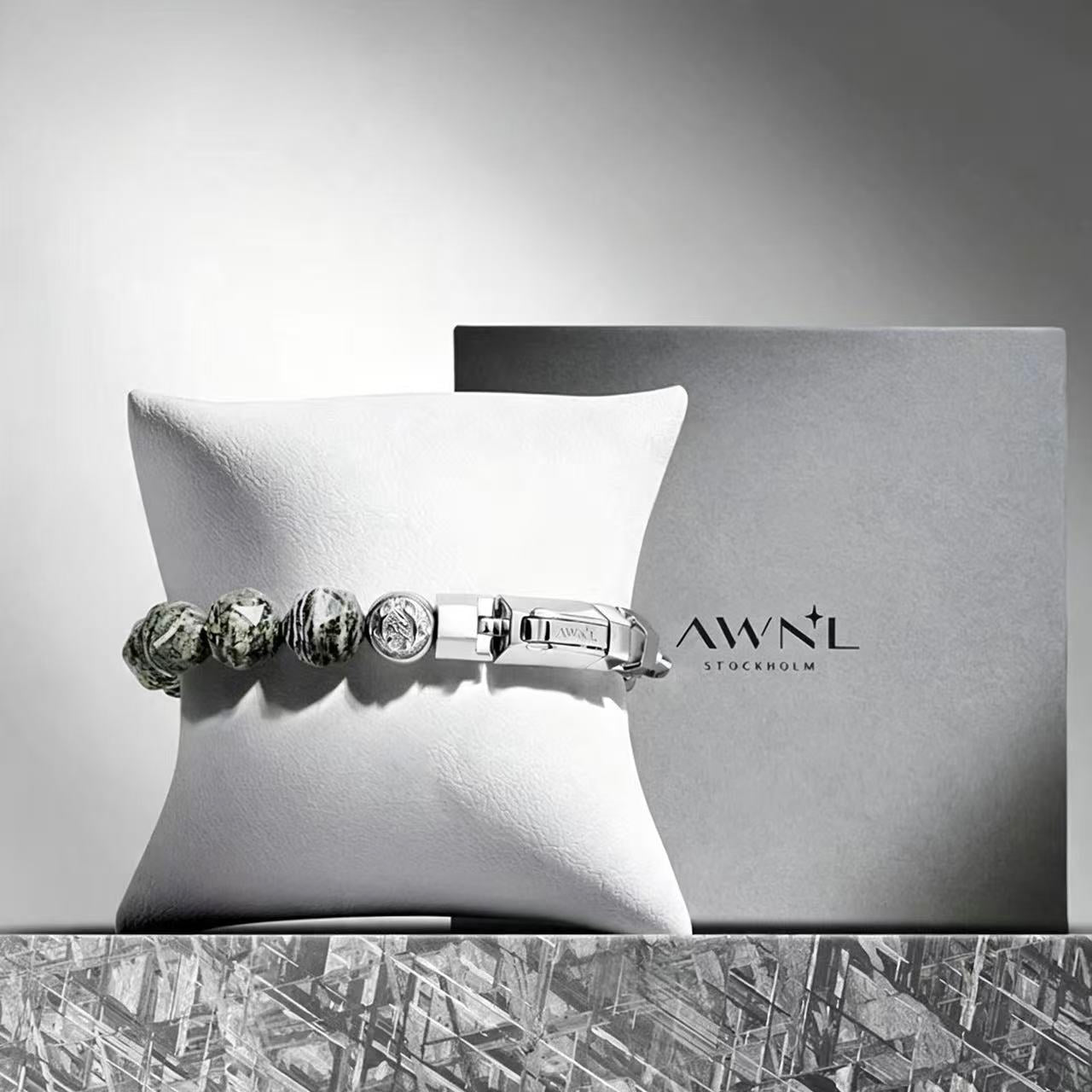 |Swedish AWNL Taikoo Xinghe Bracelet Longyan Stone S925 Silver Nordic Design