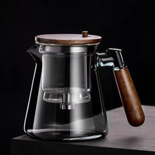 Load image into Gallery viewer, ea pot with heat-resistant glass inner liner, one click tea water separation press type tea cup