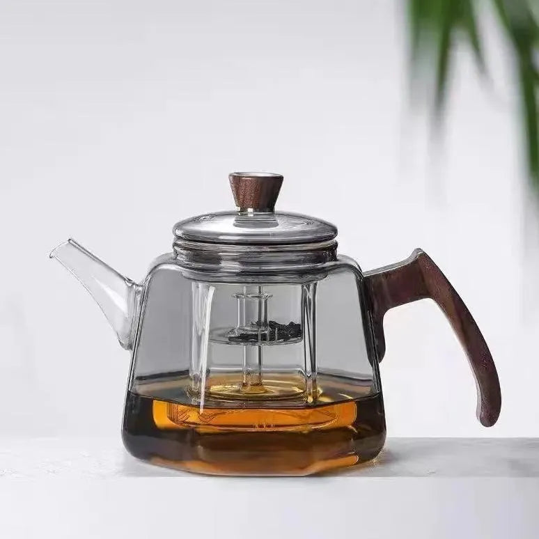 High temperature resistant glass teapot, household teapot, dedicated to boiling water