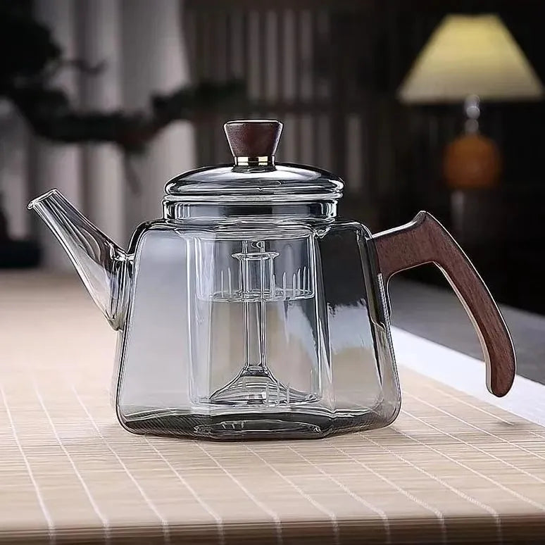 High temperature resistant glass teapot, household teapot, dedicated to boiling water