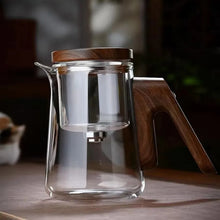 Görseli Galeri görüntüleyiciye yükleyin, New elegant cup, tea pot, tea water separation, all glass filtration for brewing tea