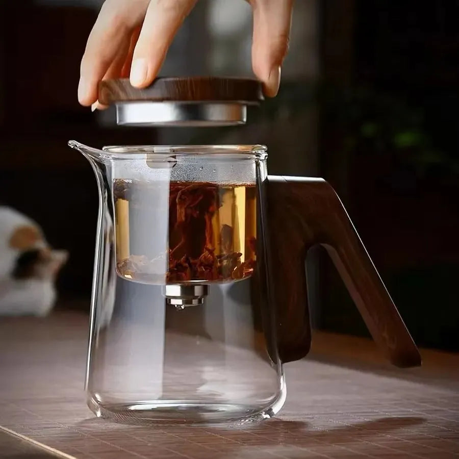 New elegant cup, tea pot, tea water separation, all glass filtration for brewing tea