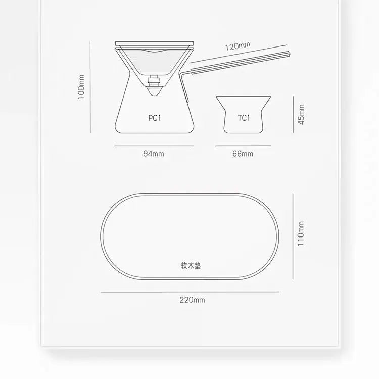 Glass Flowing Cup, Tea Pot, Tea Separation and Filtering Cup